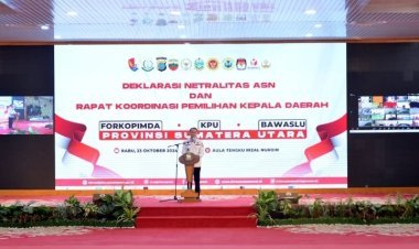 Pj Gubernur Sumut Agus Fatoni Akan Tindak Tegas ASN Yang Tidak Netral Dalam Pilkada