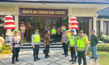 Polres Bangli Amankan debat Publik Pertama Paslon Bupati  dan Wakil  Bupati Bangli