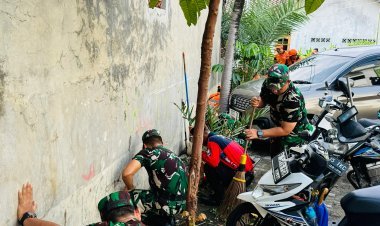 Siswa Diklapa Kecabangan Infanteri 2024 Gelar Karya Bakti di Rumah Ibadah