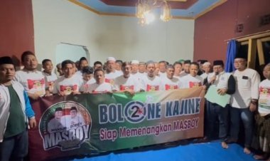 Dukungan Relawan Bolone Kajine Untuk Paslon Mansur-Bobby Merambat Sampai Kecamatan Moga
