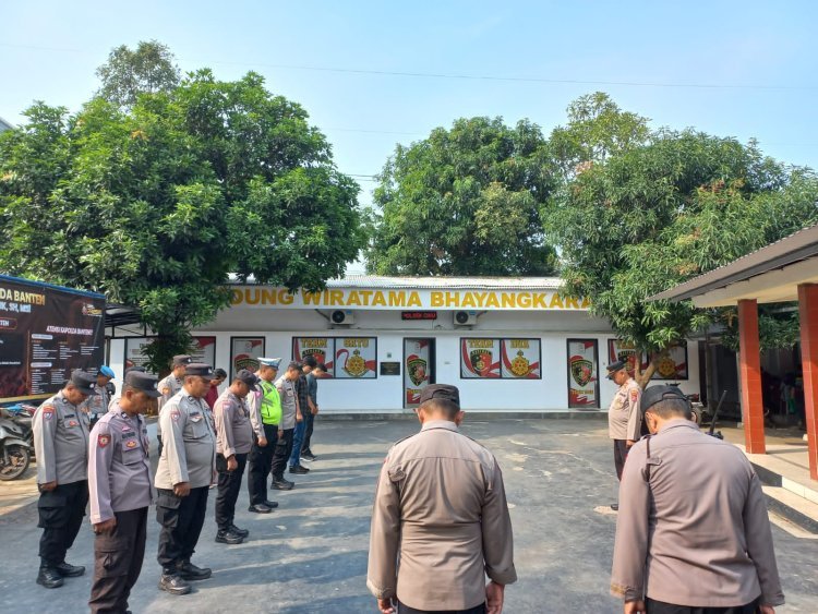 Apel Pagi Personil Polsek Cikupa: Kedisiplinan dan Kesiapsiagaan Terjaga