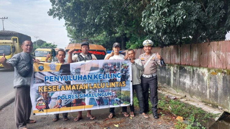 Satlantas Polres Simalungun Laksanakan Penyuluhan Humanis dan Profesional untuk Pengemudi Angkutan Umum