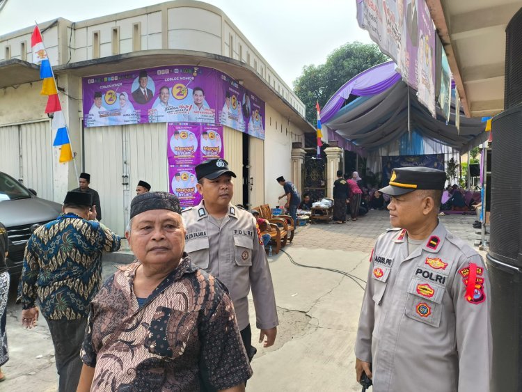 Pengamanan Maulid Nabi Muhammad SAW 1445 H di Majlis Taklim Ar Rizki, Desa Talaga, Dihadiri Cawabup Tangerang