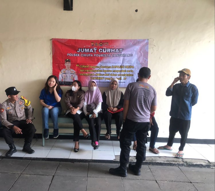 Polsek Cikupa Gelar Kegiatan Jumat Curhat untuk Perkuat Silaturahmi dan Kamtibmas