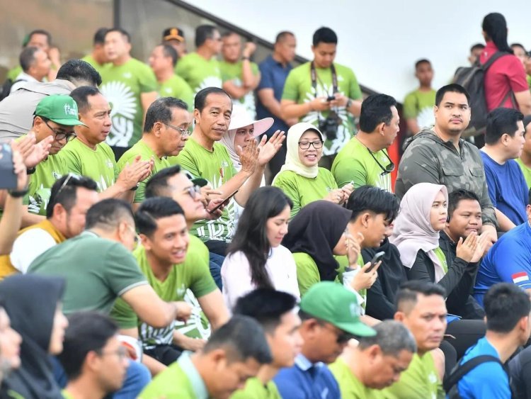Presiden Jokowi Buka Nusantara TNI Fun Run 2024 di IKN
