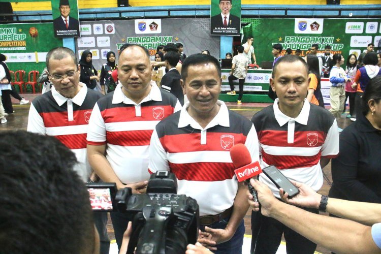Open Turnamen Bola Basket Piala Pangdam XII/Tpr Warnai Peringatan HUT Ke-79 TNI