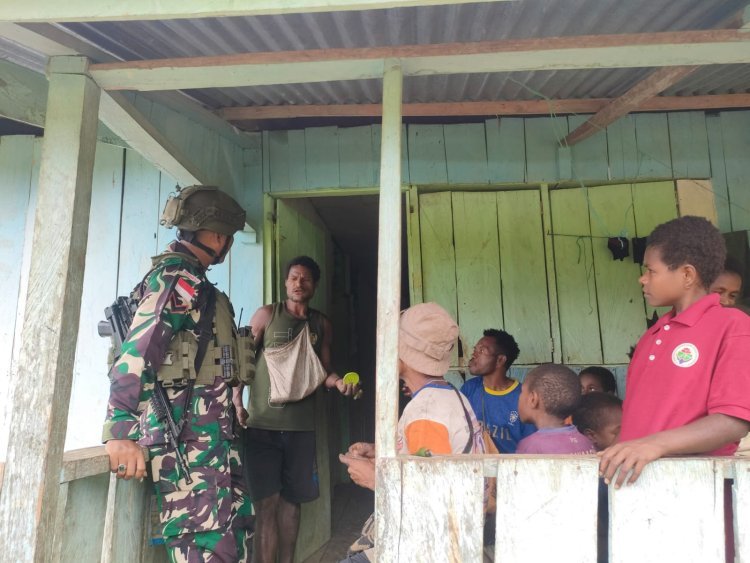 Satgas Yonif 512/QY Mendengar dan Bergerak untuk Solusi di Wilayah Perbatasan RI-PNG