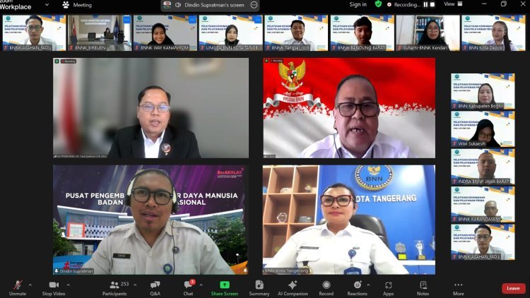 Pelatihan Kehumasan dan Pelayanan Prima di BNN, Dorong Peningkatan Kualitas Layanan Publik