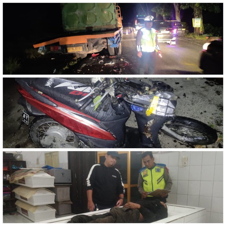 Penanganan Cepat Unit Gakkum Sat Lantas Polres Simalungun, Kecelakaan Tragis Satu Pengendara Motor Tewas di Tempat