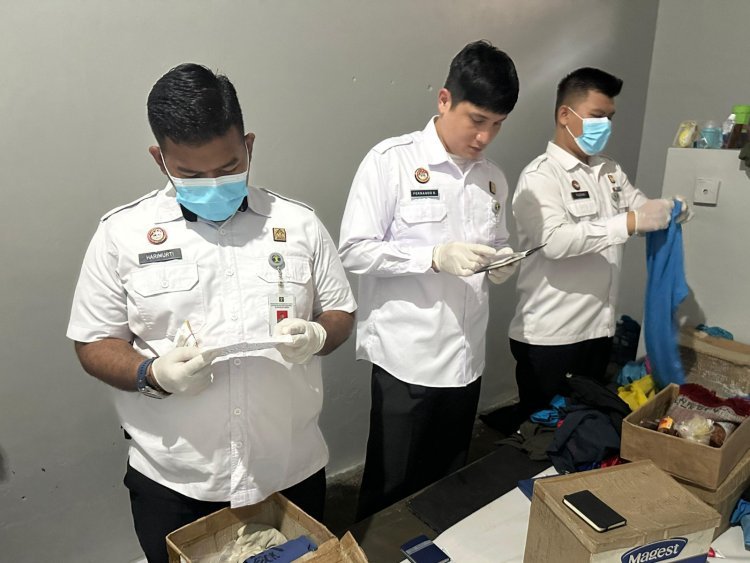 Cegah Hal-Hal Terlarang, Ka. KPR Beserta Jajaran Lakukan Sidak Kamar Hunian