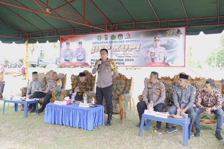 Jumat Curhat, Kapolres Pidie Ajak Masyarakat Kembang Tanjung Ciptakan Kamtibmas Kondusif Jelang Pilkada 2024
