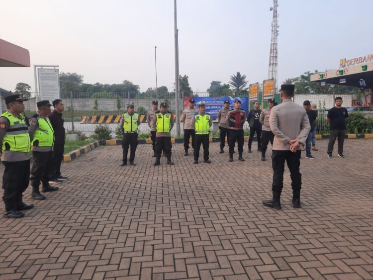 Pengamanan dan Penyekatan Pelantikan Presiden RI di Tol Balaraja Timur Berjalan Lancar