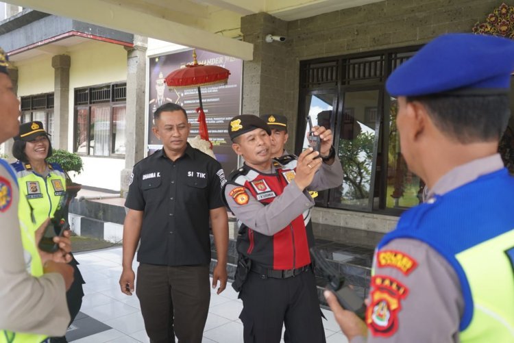 Polres Bangli mulai gelar Camera Body Worn dalam pelaksanaan tugas.