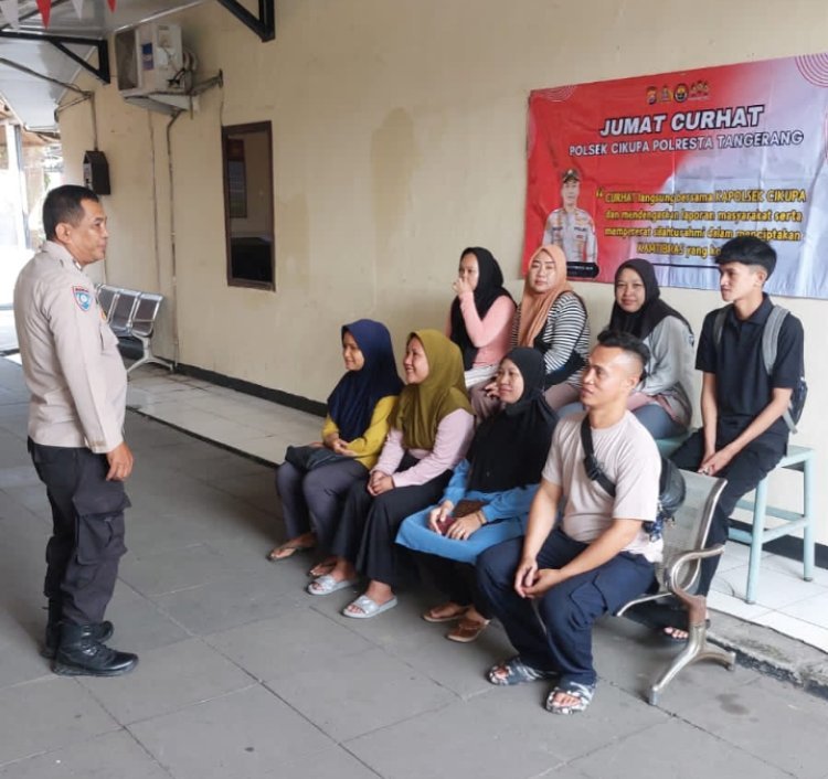 Polsek Cikupa Gelar Jumat Curhat untuk Perkuat Sinergitas dan Ciptakan Kamtibmas Kondusif