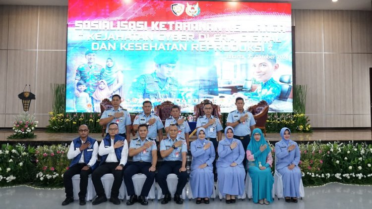 Koops Udara I Gelar Sosialisasi Ketahanan Keluarga kepada 22 Satuan Jajaran