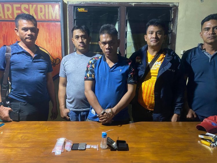 Brantas Narkoba Sampai Keakar Akarnya Polsek Bosar Maligas Berhasil Amankan Tersangka dan Barang Bukti Sabu 1,92 gram
