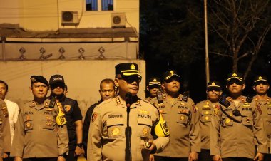 Kapolrestabes Medan Kembali Pimpin Apel Patroli Skala Besar Antisipasi 3C dan Tawuran