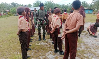 Tanamkan Jiwa Nasionalisme, Satgas Pamtas Yonarmed 11 Kostrad Gelar Wawasan Kebangsaan