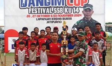 Putra Tama Purwantoro dan Arseta Girimarto Menuju Laga Puncak di Final Festival SSB KU-14 Piala Dandim 0728 Wonogiri