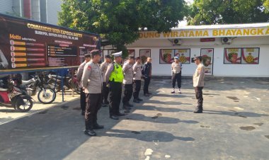 Personel Polsek Cikupa Gelar Apel Pagi dan Pengecekan Rutin Ruang Tahanan