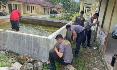 Polres Simalungun Siapkan Program Ketahanan Pangan dengan Kolam Ikan Lele, Wujud Nyata ASTA CITA Presiden