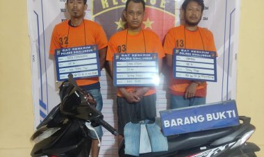 Tim Jahtanras Polres Simalungun Gagalkan Aksi Curanmor, Tiga Pelaku Berhasil Dibekuk