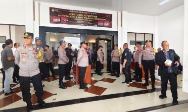 Pengamanan Ketat Polres Lhokseumawe Sukseskan Debat Publik Calon Walikota