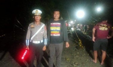 Respons Cepat Polsek Tanah Jawa Atas Longsor di Nagori Tanjung Pasir, Simalungun