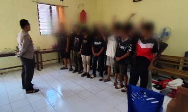 Polres Semarang amankan 14 remaja yang lakukan tawuran di wilayah Kec. Jambu