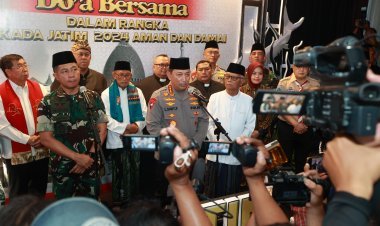 Kapolri Dan Panglima Hadiri Doa Lintas Agama di Jatim