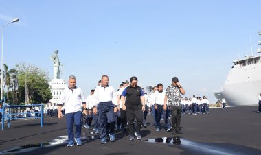 Sinergi Koarmada II dan Bank Indonesia Jawa Timur: Olahraga Bersama dan Latihan Menembak