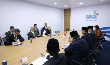 Presiden Republik Indonesia, Prabowo Subianto, mengadakan pertemuan bilateral dengan Perdana Menteri (PM) India