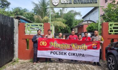 Polsek Cikupa Dukung Program Minggu Kasih dengan Pengamanan Kebaktian Jemaat GSJA Mercy