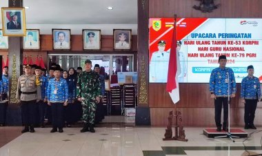 Hadiri Upacara HUT Korpri, Kasdim Wonogiri Ajak ASN Tingkatkan Pengabdian Dan Produktivitas Dalam Pelayanan