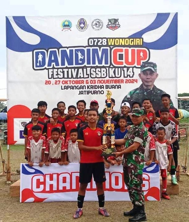 Putra Tama Purwantoro dan Arseta Girimarto Menuju Laga Puncak di Final Festival SSB KU-14 Piala Dandim 0728 Wonogiri