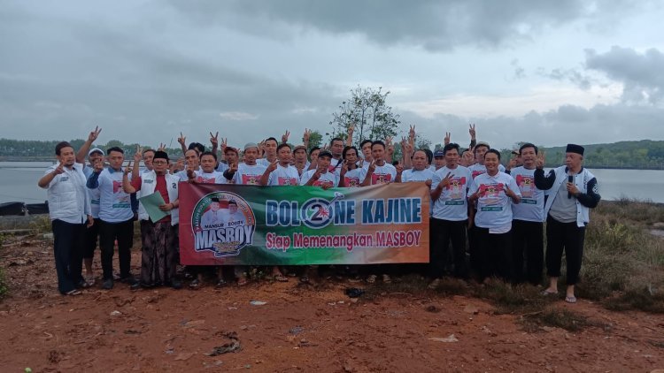 Lagi, Kali Ini Giliran Relawan Bolone Kajine Kecamatan Ampelgading Mendeklarasikan Dukungan Untuk Paslon Mansur-Bobby