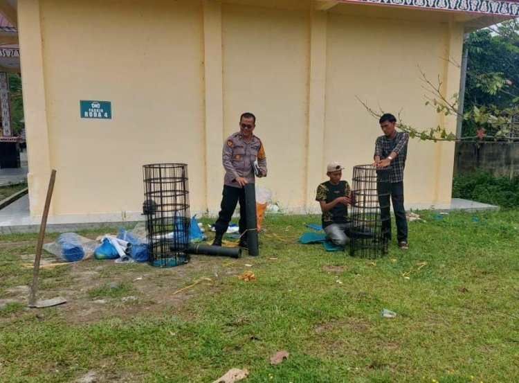 Polri Beraksi: Kabag SDM Polres Simalungun Membangun Ketahanan Pangan dengan Kolam Ikan