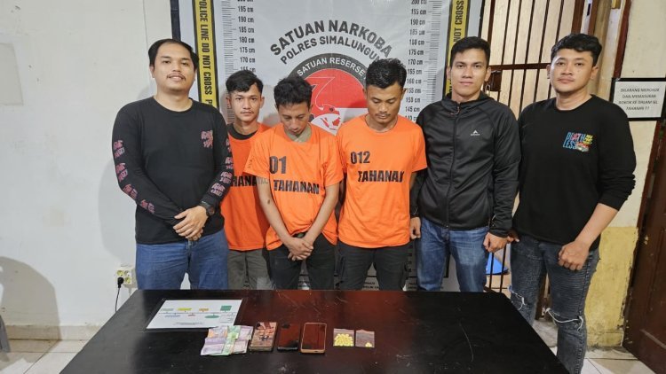 Polres Simalungun Tangkap Tiga Bandar Narkoba di Kampung Jawa, Amankan Puluhan Butir Ekstasi dalam Operasi Penegakan Hukum