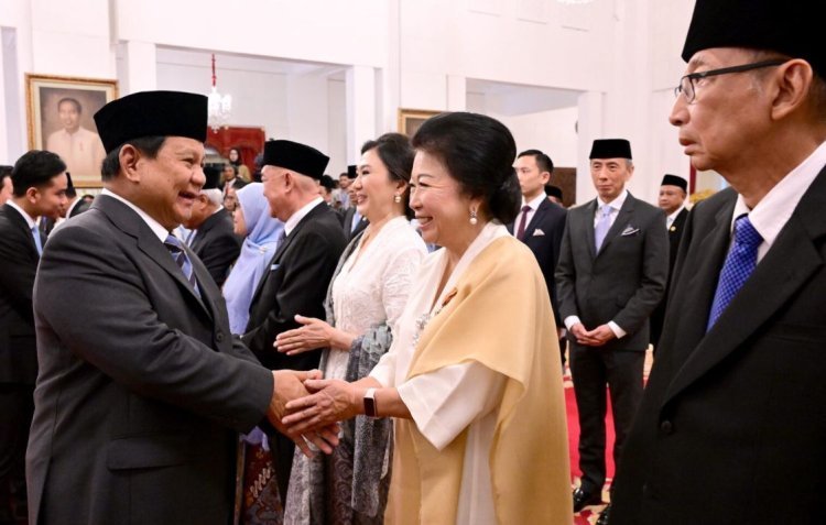 Prabowo Subianto Lantik Wakil Ketua dan Anggota Dewan Ekonomi Nasional di Istana Negara