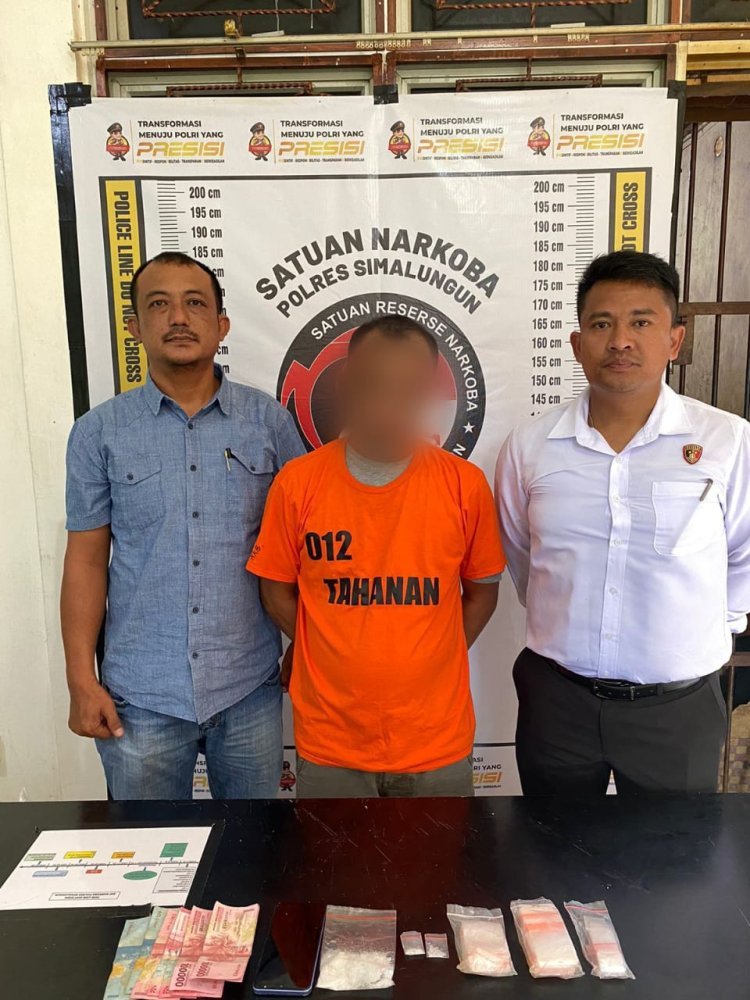 Gerakan Bersih Narkoba: Polsek Bosar Maligas Gagalkan Peredaran Sabu, Tersangka Ditangkap ada 24,78 gram Sabu