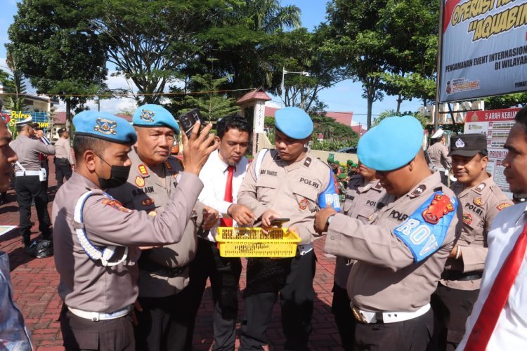 Polres Simalungun Gelar Razia Mendadak HP Personel: Upaya Tegas Cegah Judi Online dan Jaga Citra Polri