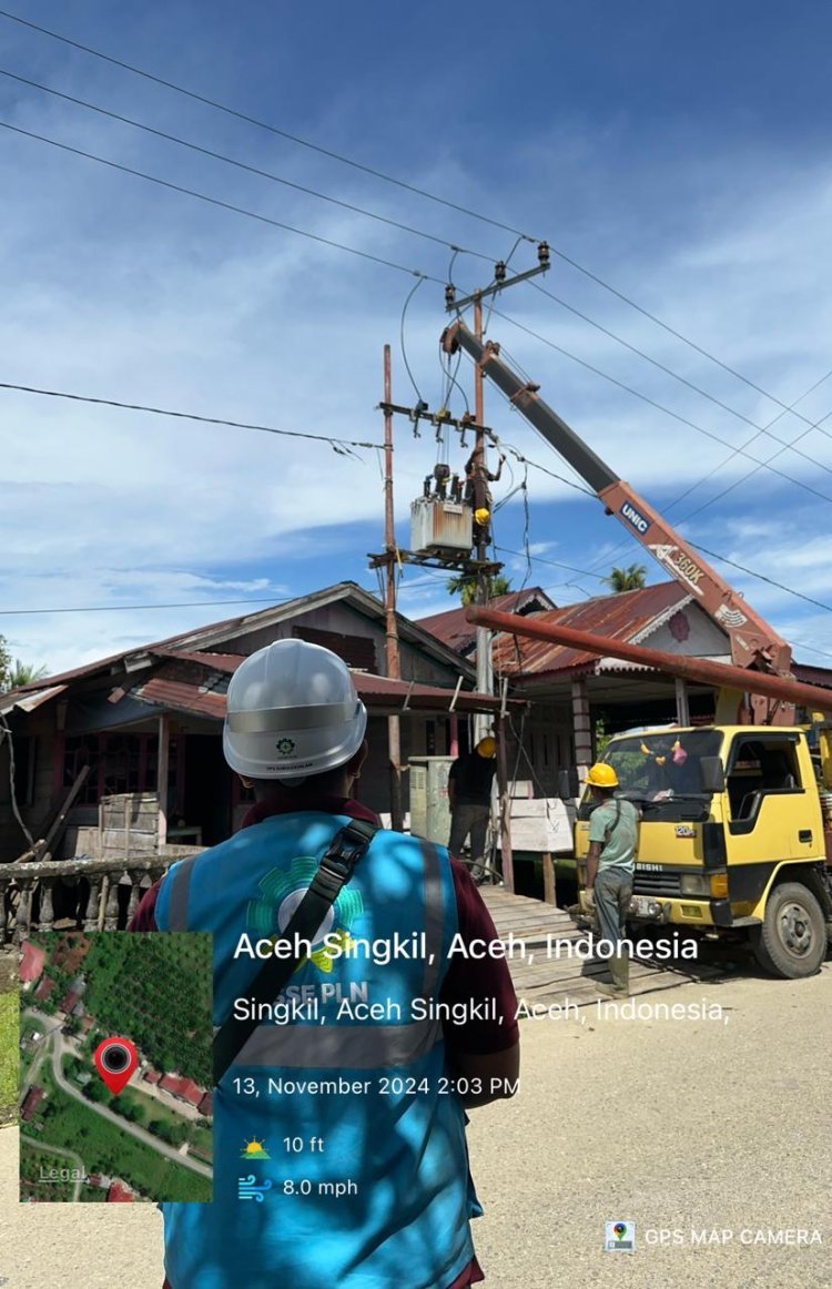 Warga dan Pemuda Suka Makmur Apresiasi PLN Aceh Singkil dan Subulussalam atas Respons Cepat Pemindahan Tiang Listrik