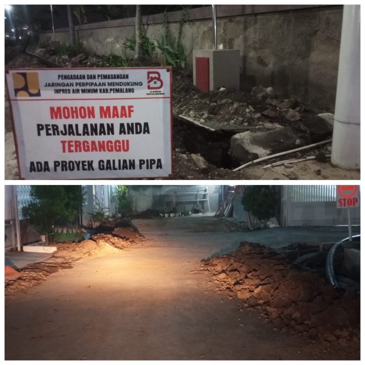 Proyek Galian Air Bersih Membuat Warga Perumahan KBA Tidak Nyaman, Ini Penyebabnya