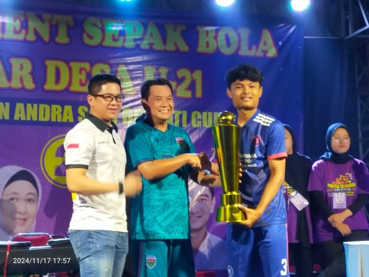 Pordes Cukanggalih Raih Gelar Juara di Turnamen Sepak Bola Antar Desa U-21 Maisyal Intan dan Andra Soni Dimyati Cup 2024