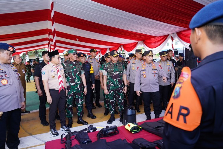Mayjen TNI Rudy Saladin Dampingi Kunker Panglima TNI dan Kapolri di Surabaya
