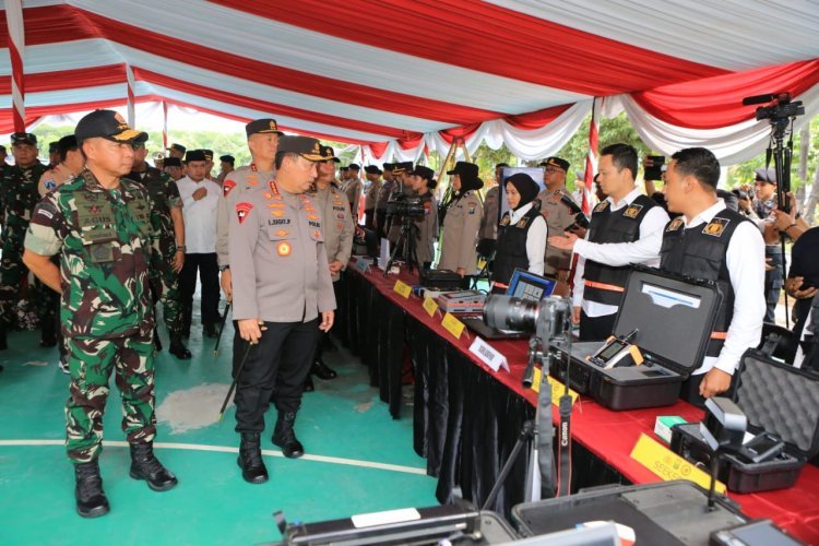 Kapolri dan Panglima Cek Kesiapan Pengamanan Pilkada Serentak di Jatim