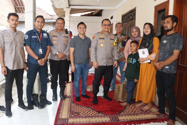 Kapolresta Tangerang dan Polwan Unit PPA Beri Dukungan kepada Anak Korban Kekerasan di Kronjo