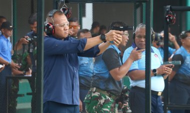 Pangkoops Udara I Hadiri Kegiatan Menembak Bersama Kasau