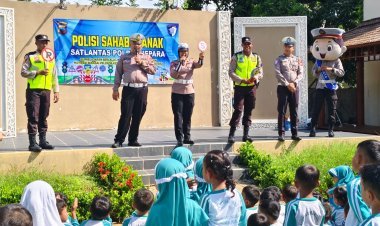 Polsanak Satlantas Polres Jepara, Edukasi Lalu Lintas Seru untuk Anak