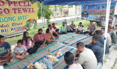 Polres Kendal Dengarkan Aspirasi Warga di Warung Pecel